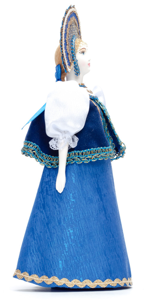 Russian Beauty hand made Porcelain Doll in Kokoshnik - 11 Inches (by Le Russe)