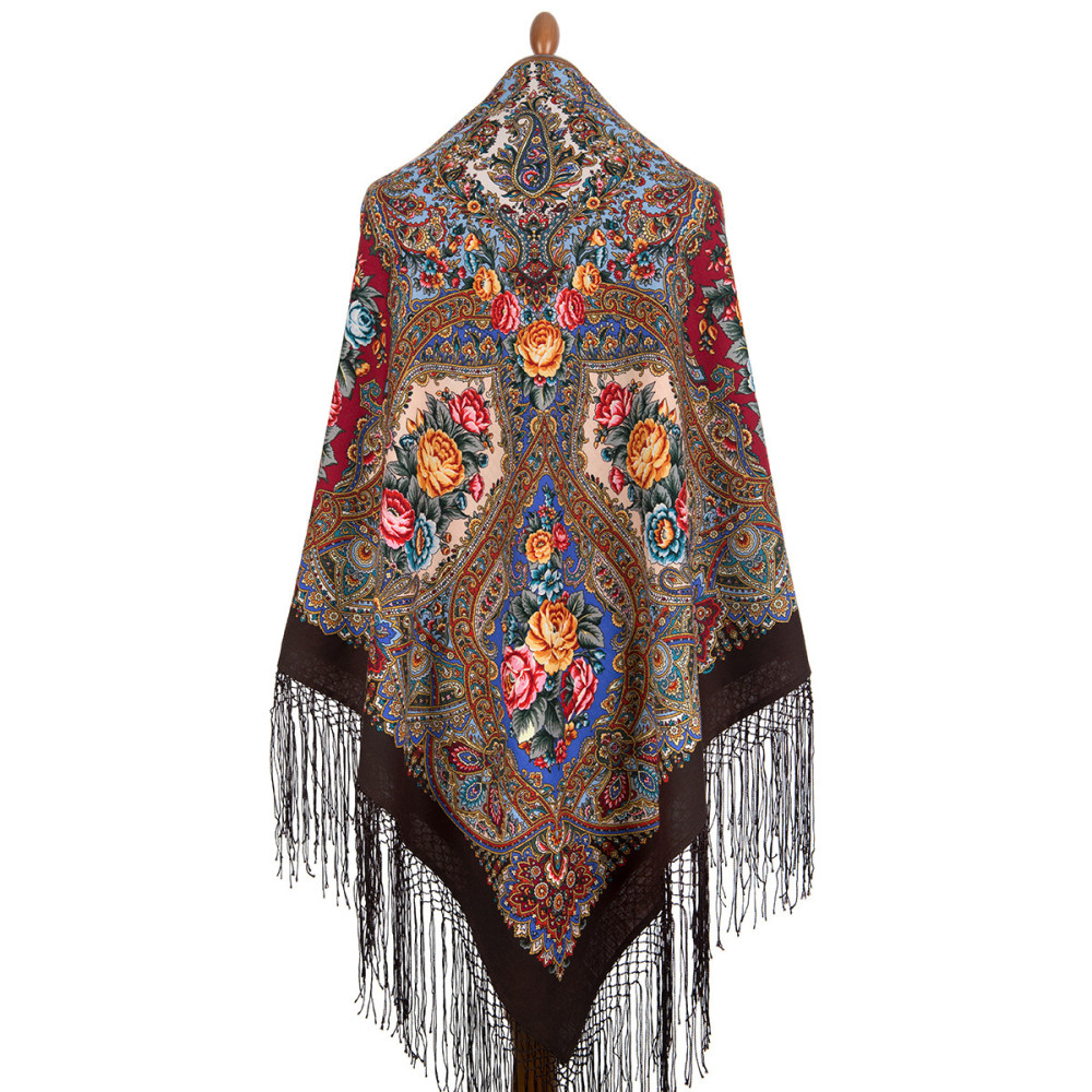 Shop Thick Woolen Fabric Shawls with Silk Fringe 148x148 cm Шаль «Свет мой, зеркальце» online at Skazka.site | Eligible for fast shipping and free returns. Шаль «Свет мой, зеркальце»