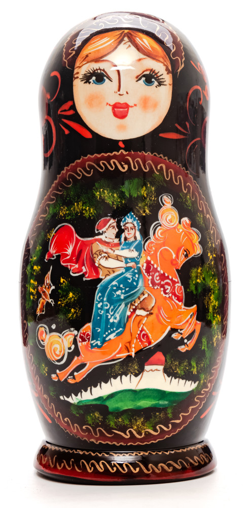 Shop Exclusive Nesting Dolls 200 mm Sleeping Beauty fairytale hand painted wooden Matryoshka doll 5 pcs (by GOLDEN COCKEREL) online at Skazka.site | Eligible for fast shipping and free returns. 200 mm Sleeping Beauty fairytale hand painted wooden Matryoshka doll 5 pcs (by GOLDEN COCKEREL)