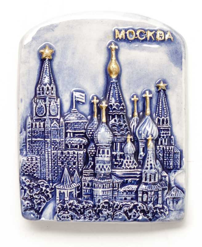 Attractions of Moscow Gzel Fridge Magnet