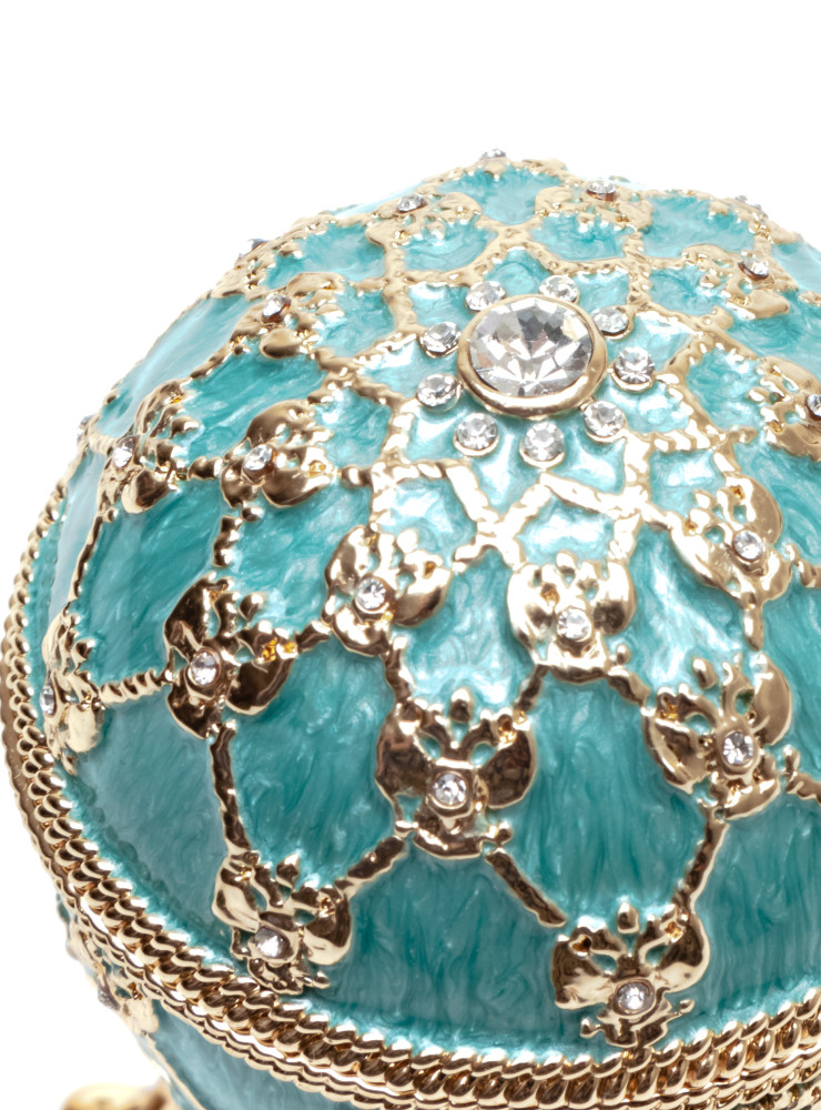 80 mm Clock and Blue Imperial Coronation Music Easter Egg