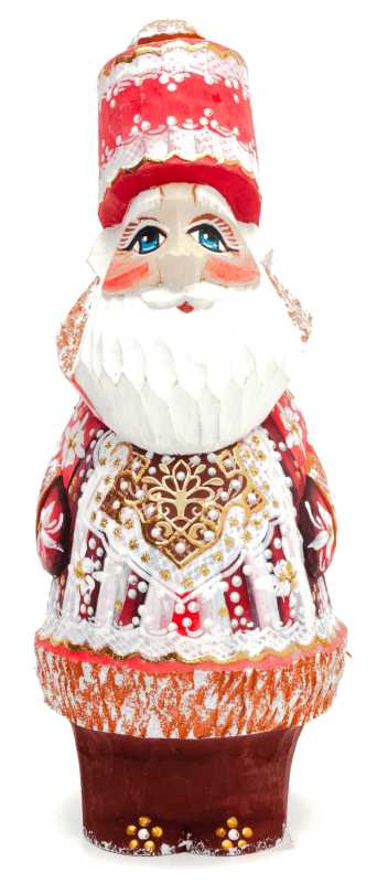150 mm Santa Claus with a bag of gifts (by Igor Carved Wooden Figures Studio)