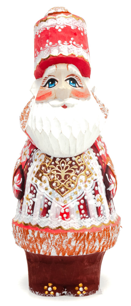 150 mm Santa Claus with a bag of gifts (by Igor Carved Wooden Figures Studio)