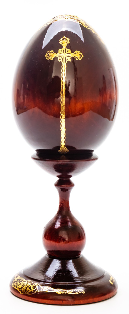 260 mm Saint Gabriel hand painted on wooden egg (by Hamlet Crafts)