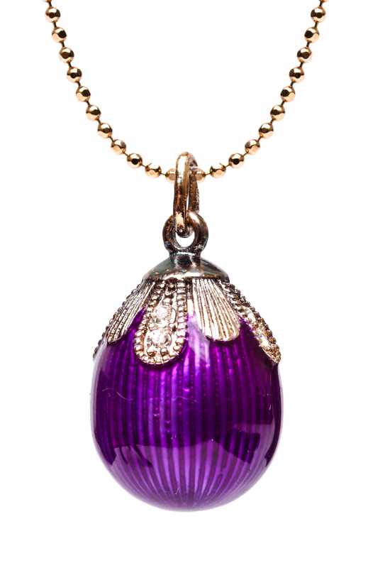 Water Drop Violet Egg Pendant