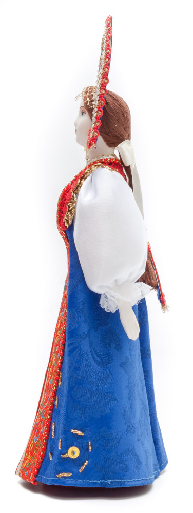 Russian Beauty hand made Porcelain Doll in Kokoshnik - 11 Inches (by Le Russe)