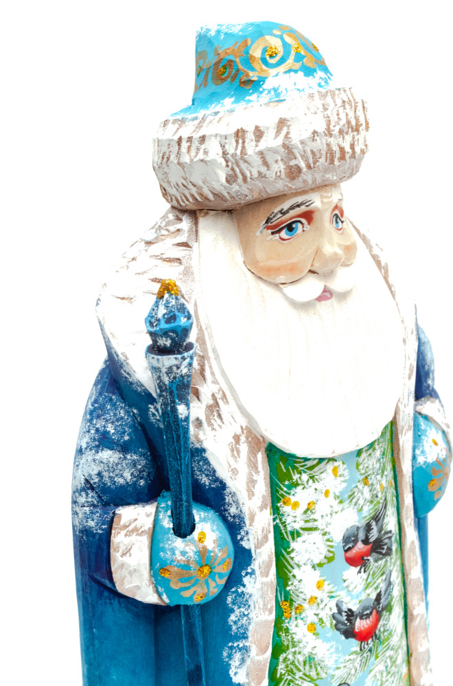 200 mm Santa Claus with a staff (by Igor Carved Wooden Figures Studio)