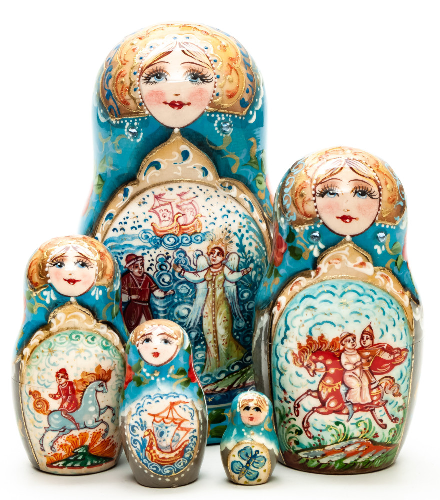 Shop Exclusive Nesting Dolls 130 mm Moments of Joy hand painted on wooden Matryoshka doll 5 pcs (by A Studio) online at Skazka.site | Eligible for fast shipping and free returns. 130 mm Moments of Joy hand painted on wooden Matryoshka doll 5 pcs (by A Studio)