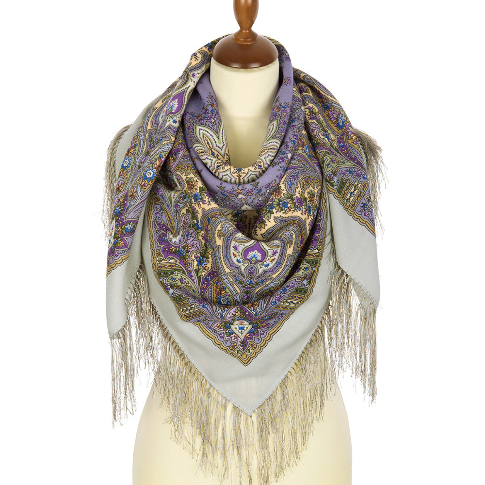 Shop Double-Thread Woolen Yarn Scarves 110х110 cm Платок «Дикий мёд» online at Skazka.site | Eligible for fast shipping and free returns. Платок «Дикий мёд»