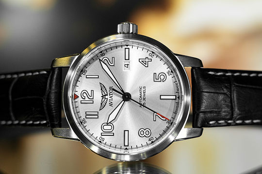 Швейцарские механические наручные часы Aviator V.3.21.0.137.4