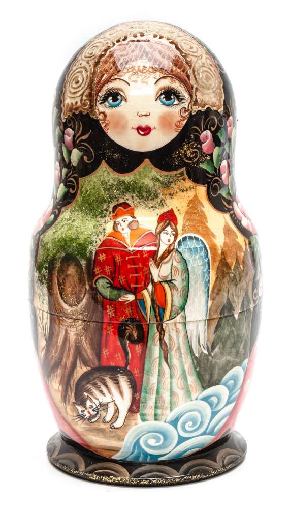 Shop Exclusive Nesting Dolls 230 mm The Swan Princess hand painted on Wooden Matryoshka doll 10 pcs (by Valeria Crafts) online at Skazka.site | Eligible for fast shipping and free returns. 230 mm The Swan Princess hand painted on Wooden Matryoshka doll 10 pcs (by Valeria Crafts)