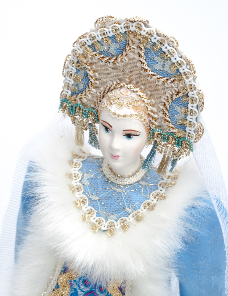 Snow Maiden Princess hand made Porcelain Doll - 11 Inches (by Le Russe)