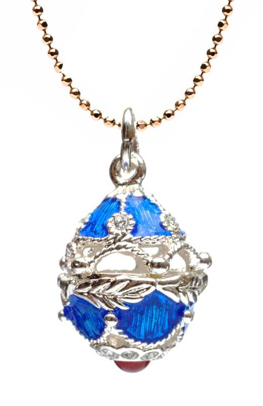 Jug Blue Egg Pendant
