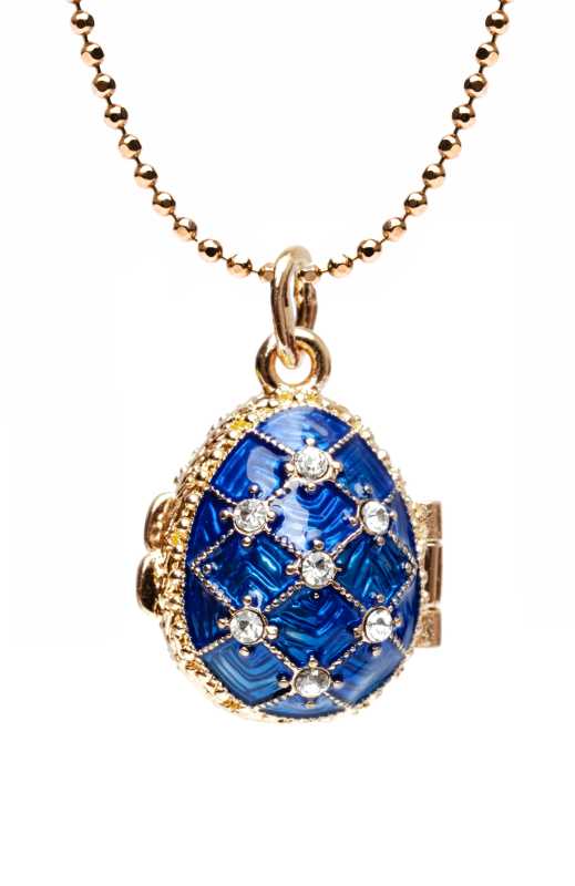 Little Stars Opening Blue Egg Pendant