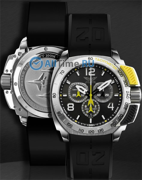 Швейцарские наручные часы Aviator P.2.15.0.088.6 с хронографом