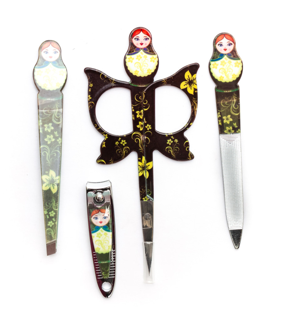 Three Sisters Manicure Set in a case (by Natasha Beauty)
