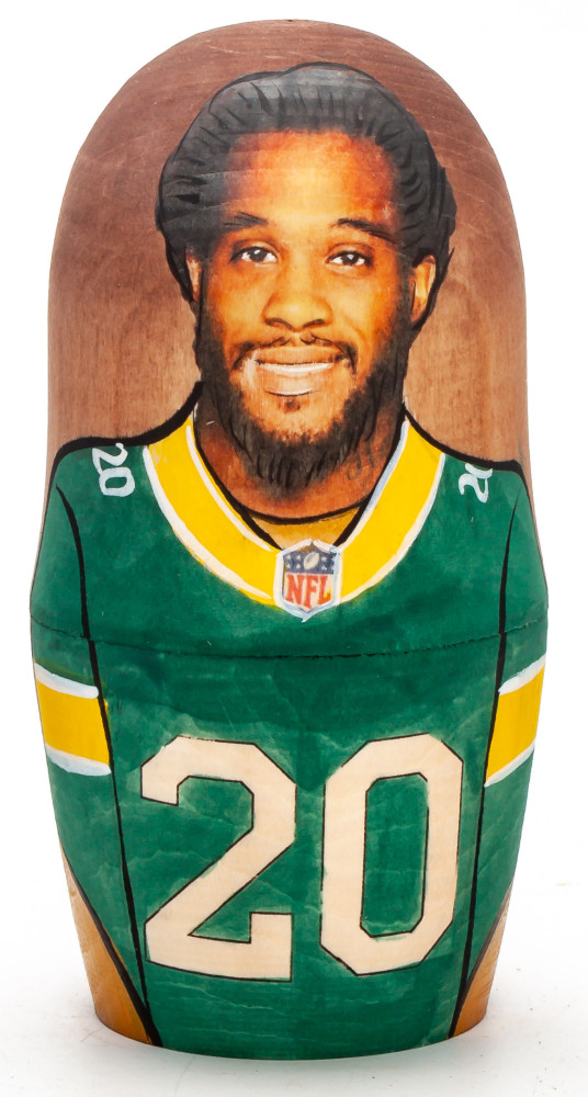 100mm Alex Green Hand Painted Matryoshka Doll 5 pcs (by Konstantin Studio)
