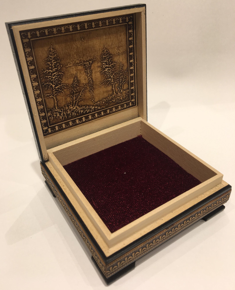 Birch Bark Hand-made Jewellery Box