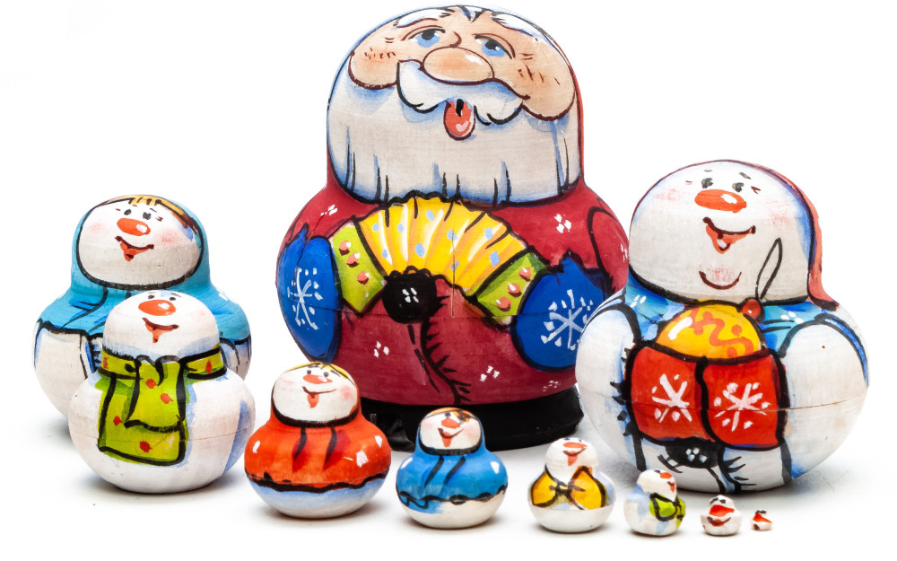  50 mm santa Claus 5pcs (by Skazka)