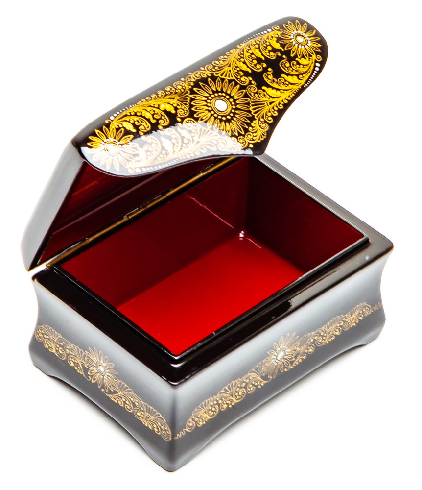 100x70mm The Tale of the Little Humpbacked Horse Hand Painted Jewellery Box (by Sadko Workshop)
