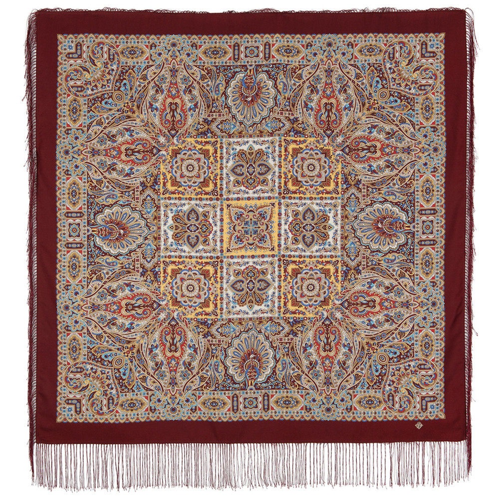 Shop Double-Thread Woolen Yarn Scarves 110х110 cm Платок «Рождественский пряник» online at Skazka.site | Eligible for fast shipping and free returns. Платок «Рождественский пряник»