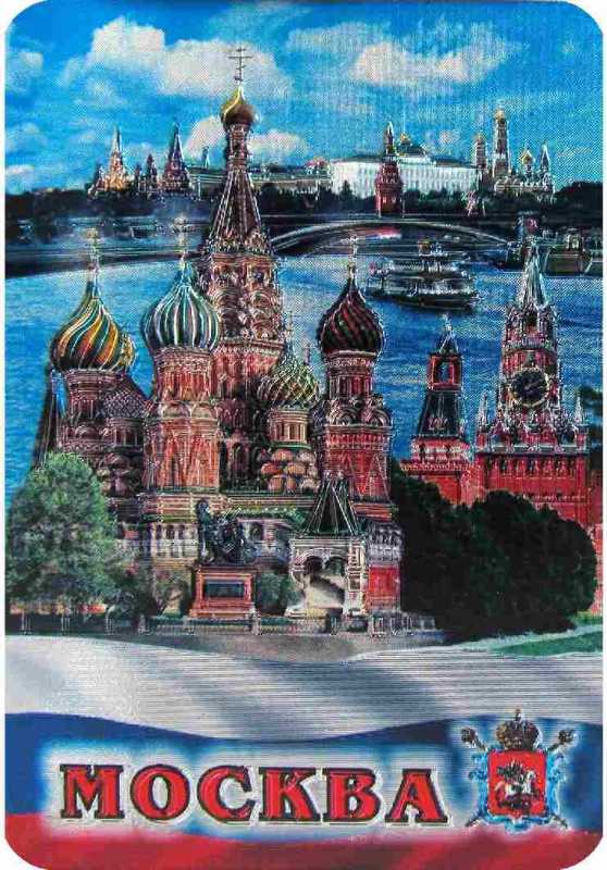70x105 mm Snt Basil Cathedral Foil Fridge Magnet