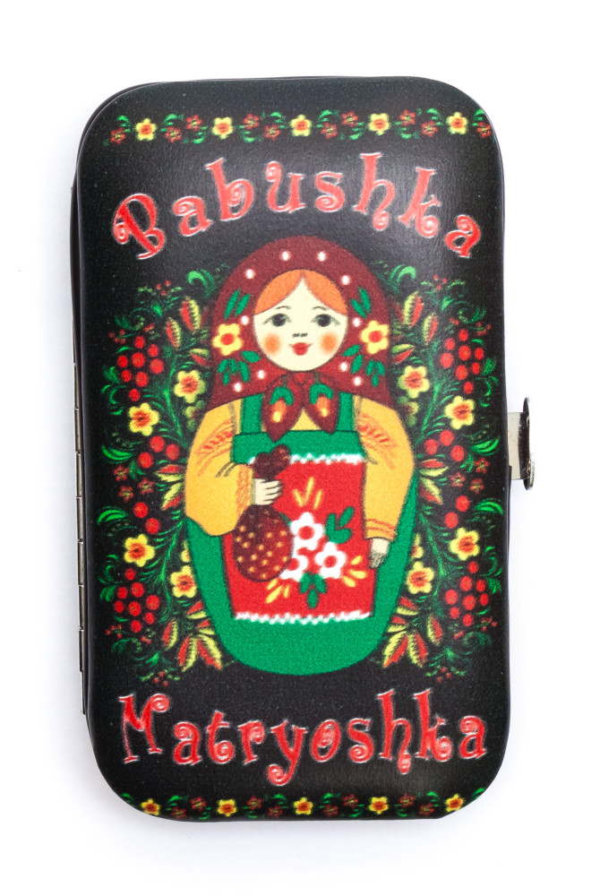 Matryoshka Russia Metal Manicure Set in a hard case (by AKM Gifts)