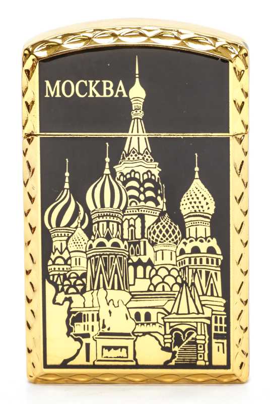 Moscow Saint Basil Cathedral Gas Metal Lighter (by Sergio Accendino)