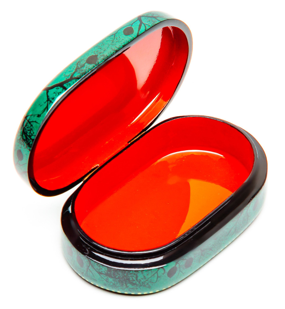 60x100 mm the Cat Hand Painted Jewellery Box (by Sadko Workshop)
