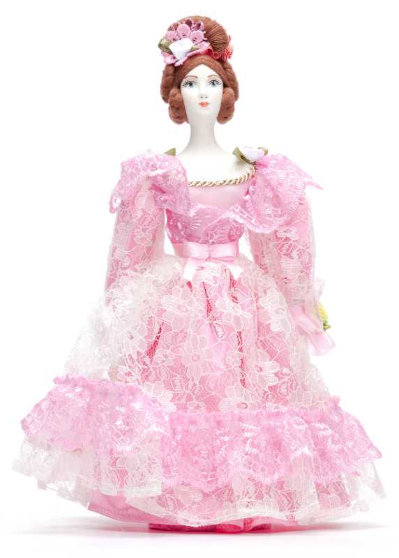 Russian Girl hand made Porcelain Doll in a 19th century Dress - 11 Inches (by Le Russe)