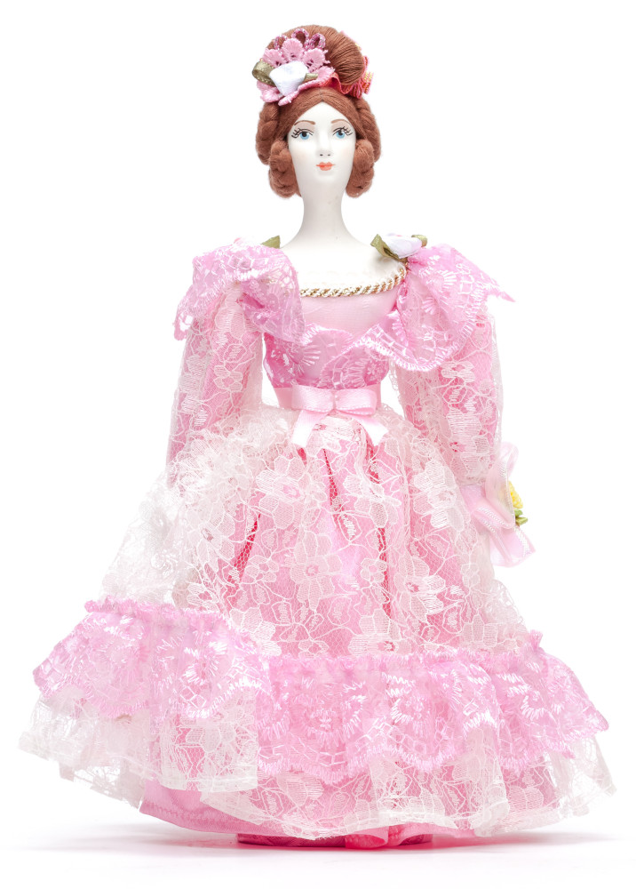 Russian Girl hand made Porcelain Doll in a 19th century Dress - 11 Inches (by Le Russe)