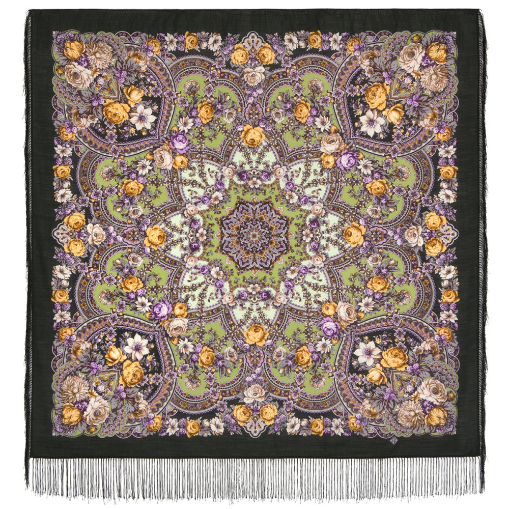 Shop Woolen Scarves with Silk Fringe 125x125 cm Платок «Серебряный ручей» online at Skazka.site | Eligible for fast shipping and free returns. Платок «Серебряный ручей»