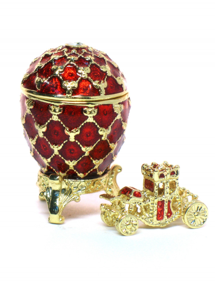30 mm Imperial Coach and Red Imperial Coronation Easter Egg