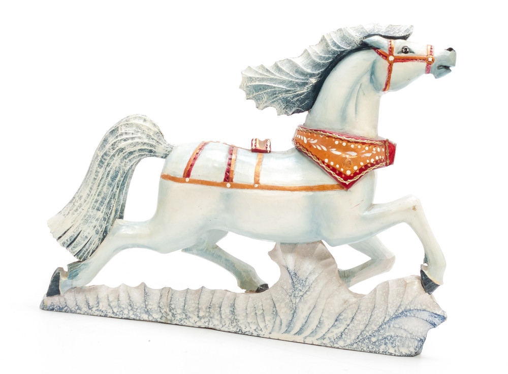 180 mm Horse Hand Carved Wooden Figurine  (by Skazka)