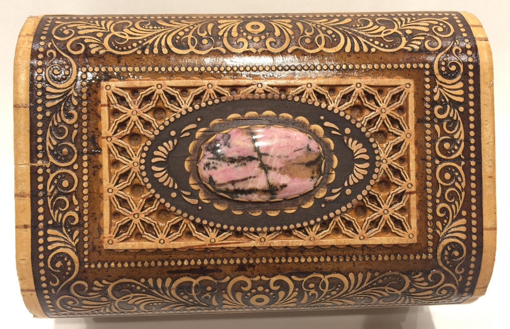 Birch Bark Hand-made Jewellery Box