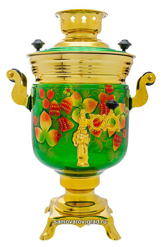 Strawberries Hand Painted Electric Samovar Kettle