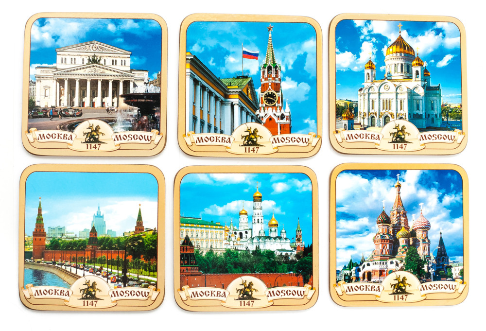 Coasters with Moscow
