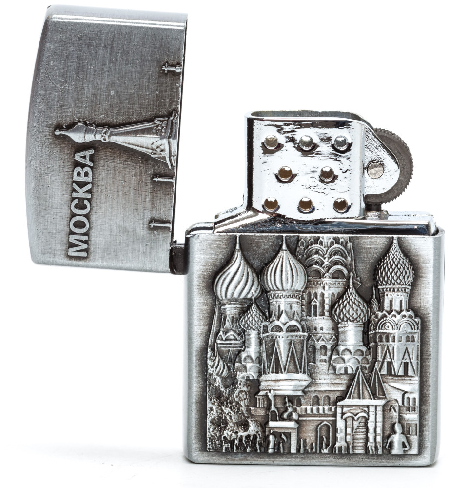 Moscow Saint Basil Cathedral Gas Metal Lighter (by Sergio Accendino)