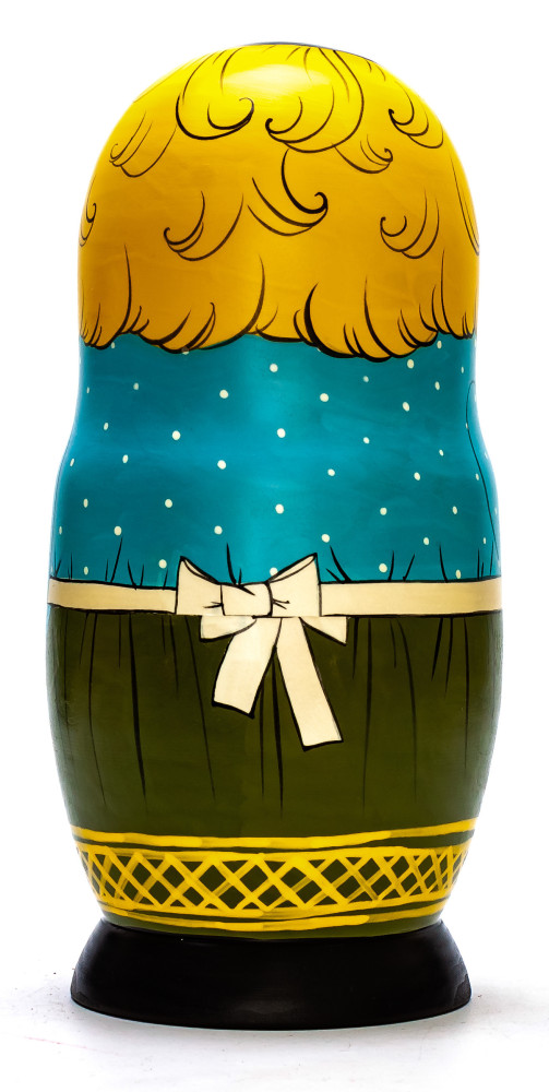 230mm Ice Cream Seller hand painted Traditional Russian Wooden Matryoshka doll 7 pcs (by Igor Malyutin)