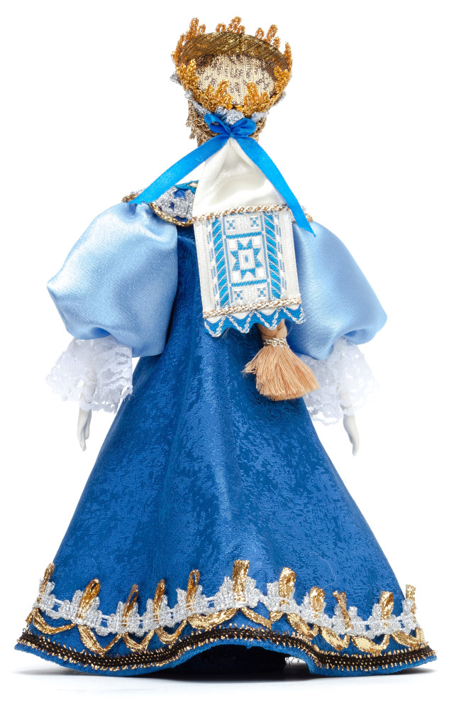 240 mm Russian Women in a Blue Holiday Dress 18 century (by Le Russe)