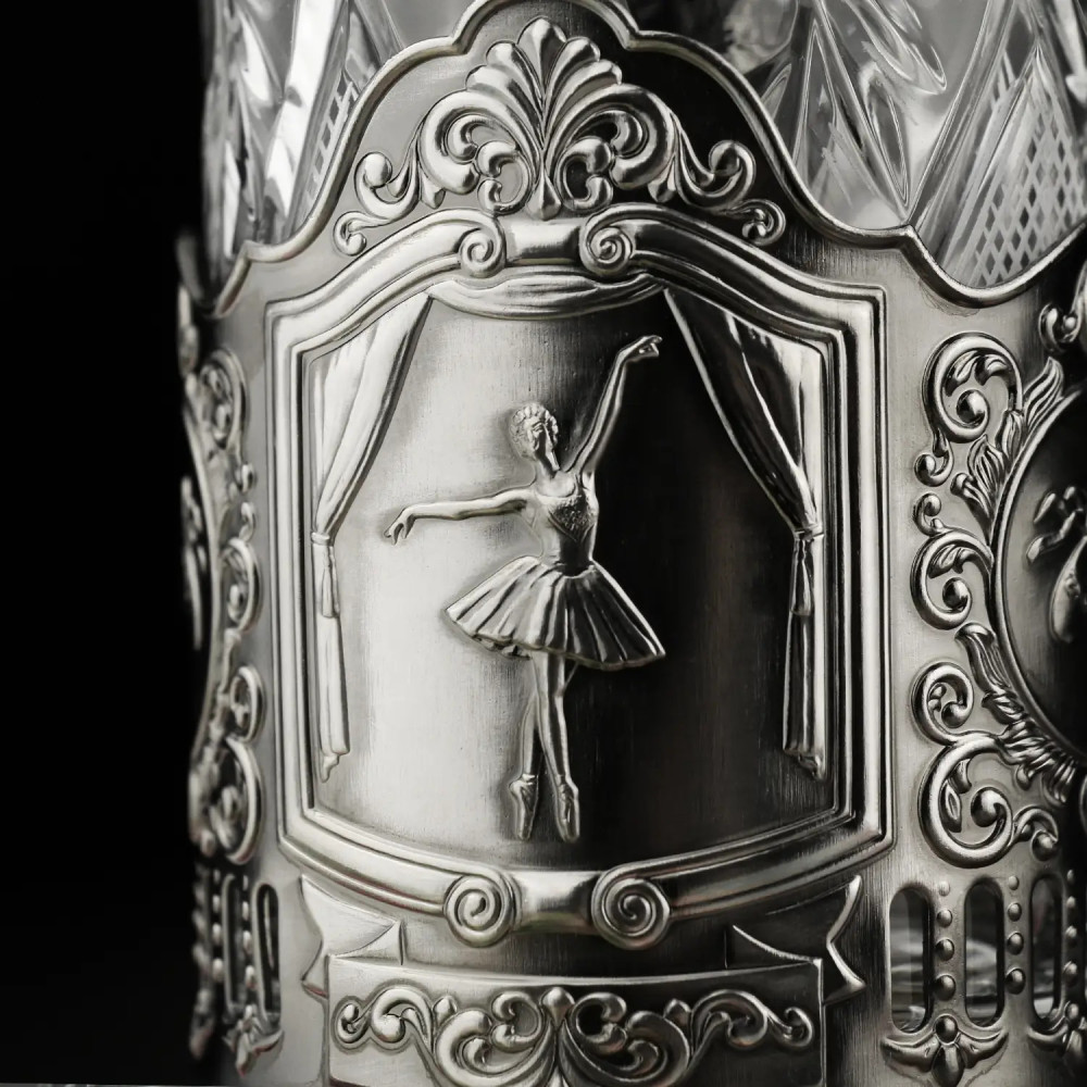 Ballerina nickel plated cup holder