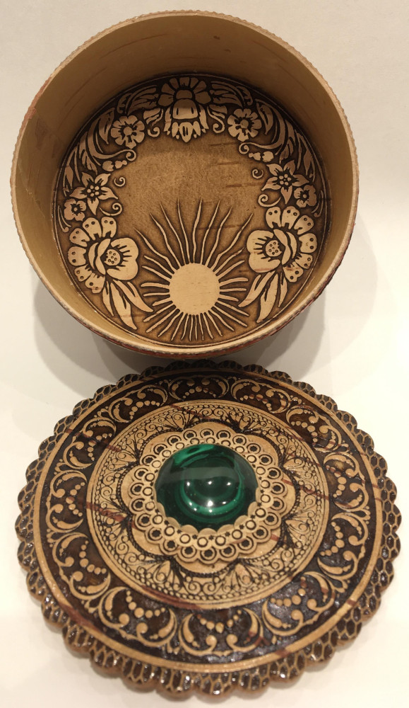 Birch Bark Hand-made Jewellery Box