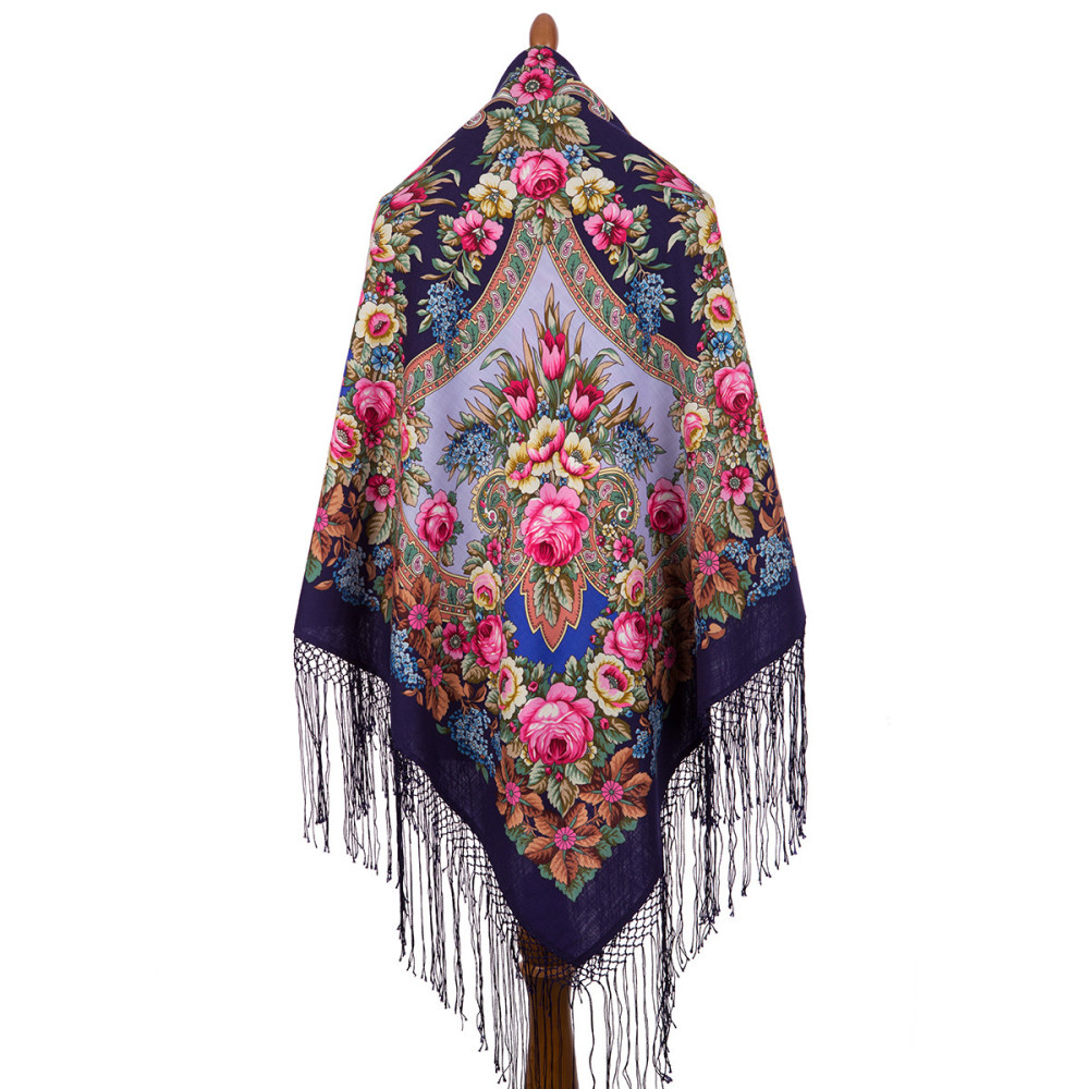 Shop Thick Woolen Fabric Shawls with Silk Fringe 148x148 cm Шаль «Воспоминание о лете» online at Skazka.site | Eligible for fast shipping and free returns. Шаль «Воспоминание о лете»