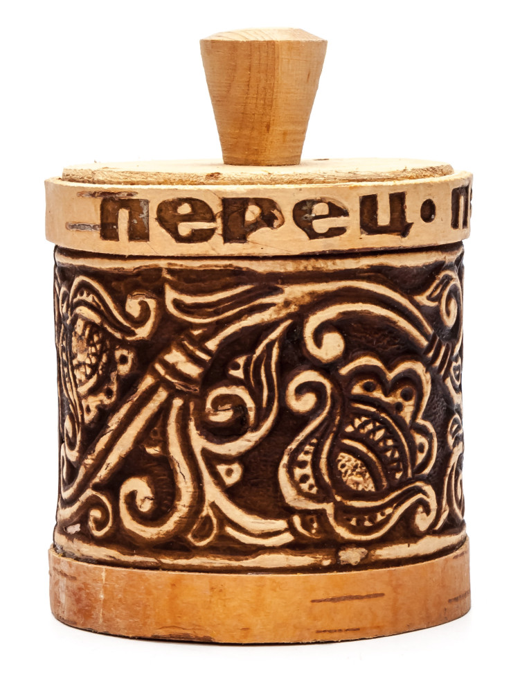 65x85 mm hand made birch Pepper Cellar (by Maxim Birch)