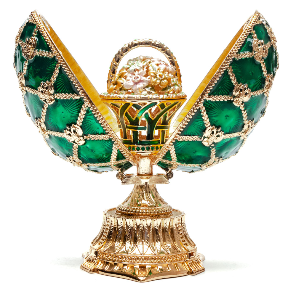 115 mm Green Easter Egg with the Basket