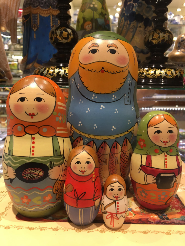 Shop Exclusive Nesting Dolls Family preparing table for dinner online at Skazka.site | Eligible for fast shipping and free returns. Family preparing table for dinner