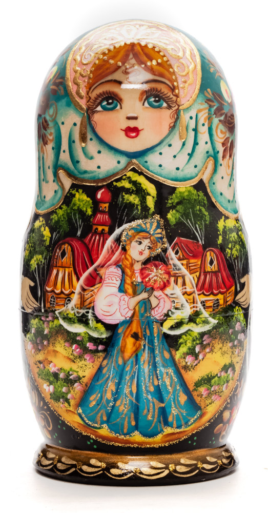 Shop Exclusive Nesting Dolls 160mm The Scarlet Flower hand painted Matryoshka doll 5pcs online at Skazka.site | Eligible for fast shipping and free returns. 160mm The Scarlet Flower hand painted Matryoshka doll 5pcs