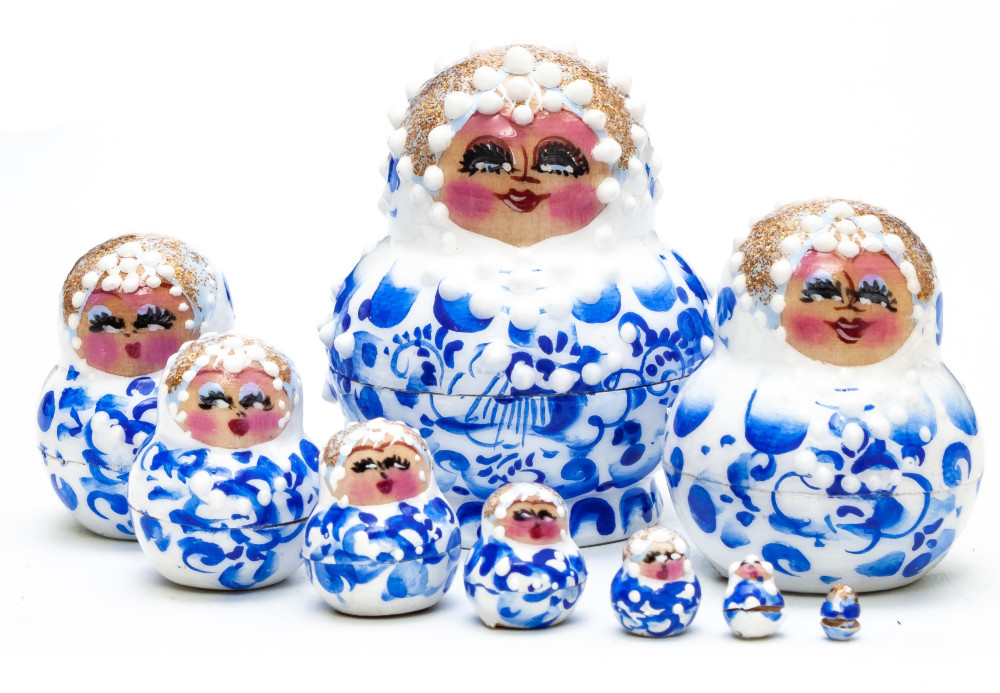  50 mm Ghzel Matryoshka 5pcs (by Skazka)