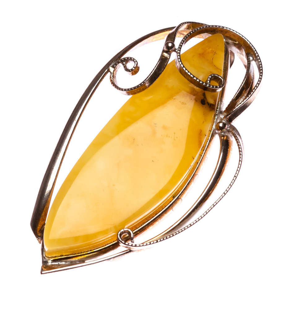 27 g Baltic Amber Brooch