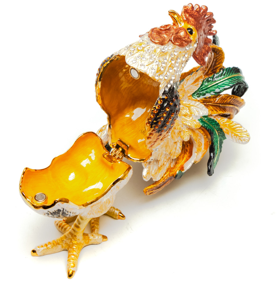 115 mm Cockerel Jewellery Box